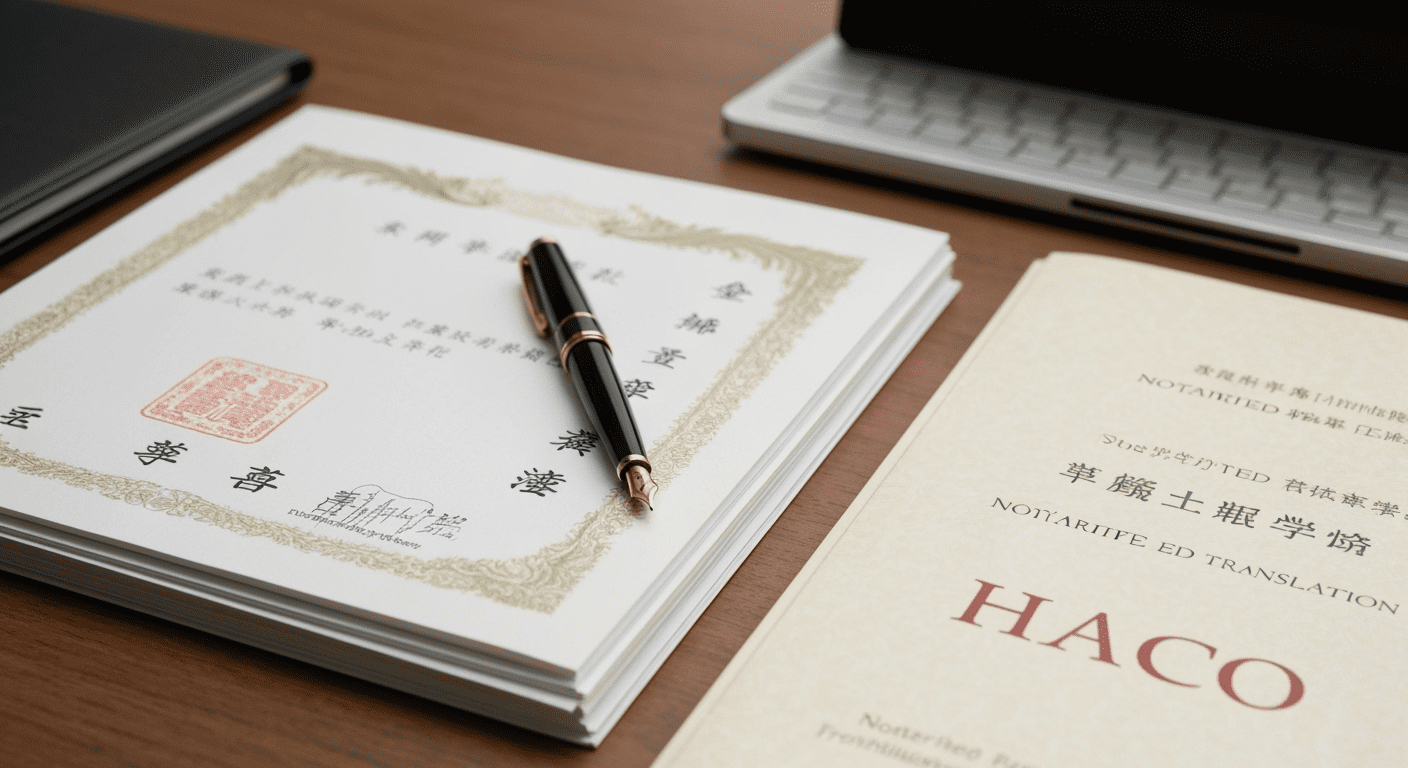 giá dịch công chứng bằng cấp tiếng nhật