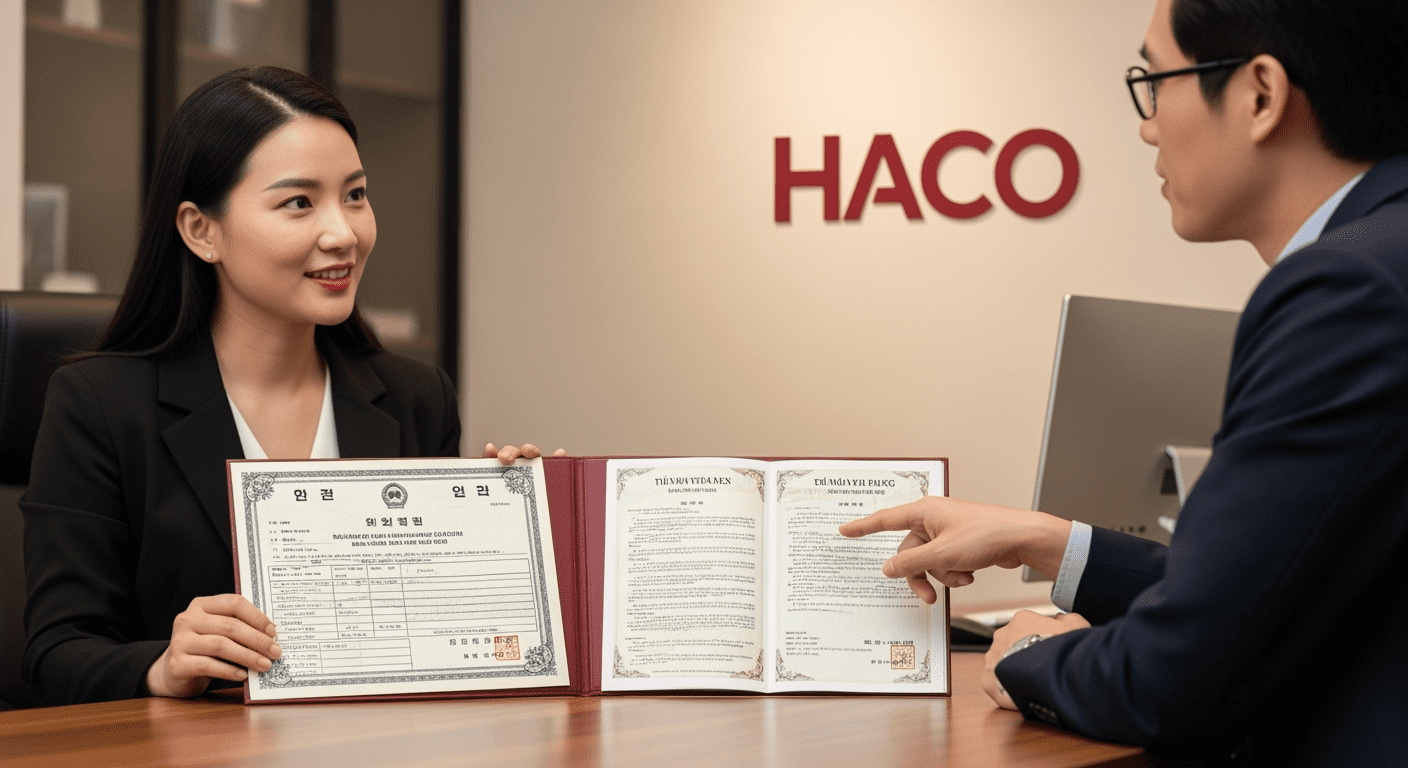 dịch công chứng giấy khai sinh tiếng hàn