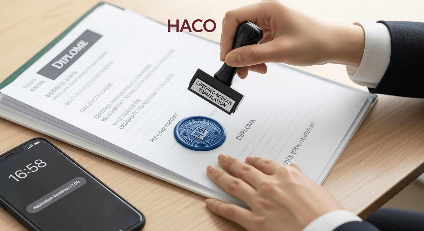 dịch thuật công chứng tiếng hàn lấy ngay