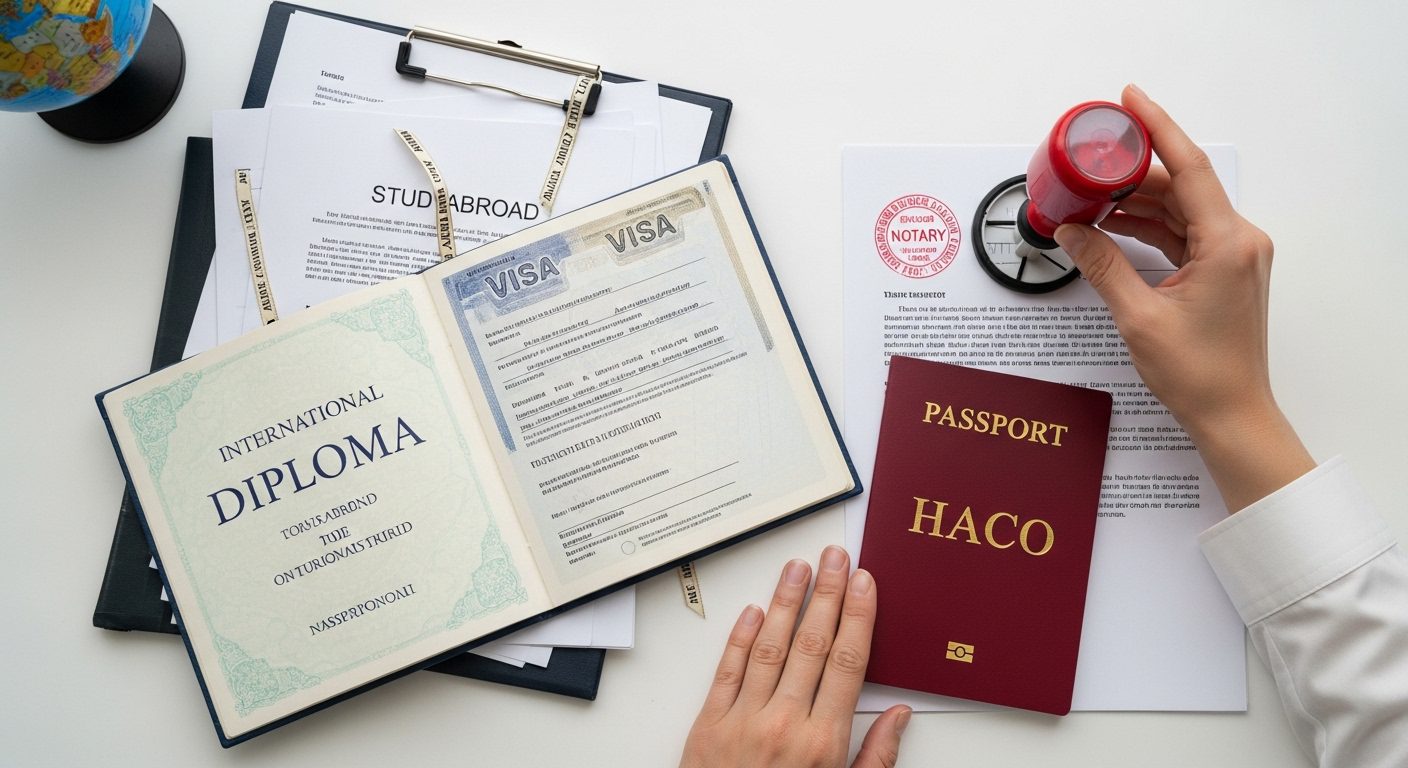dịch công chứng hồ sơ du học lấy ngay