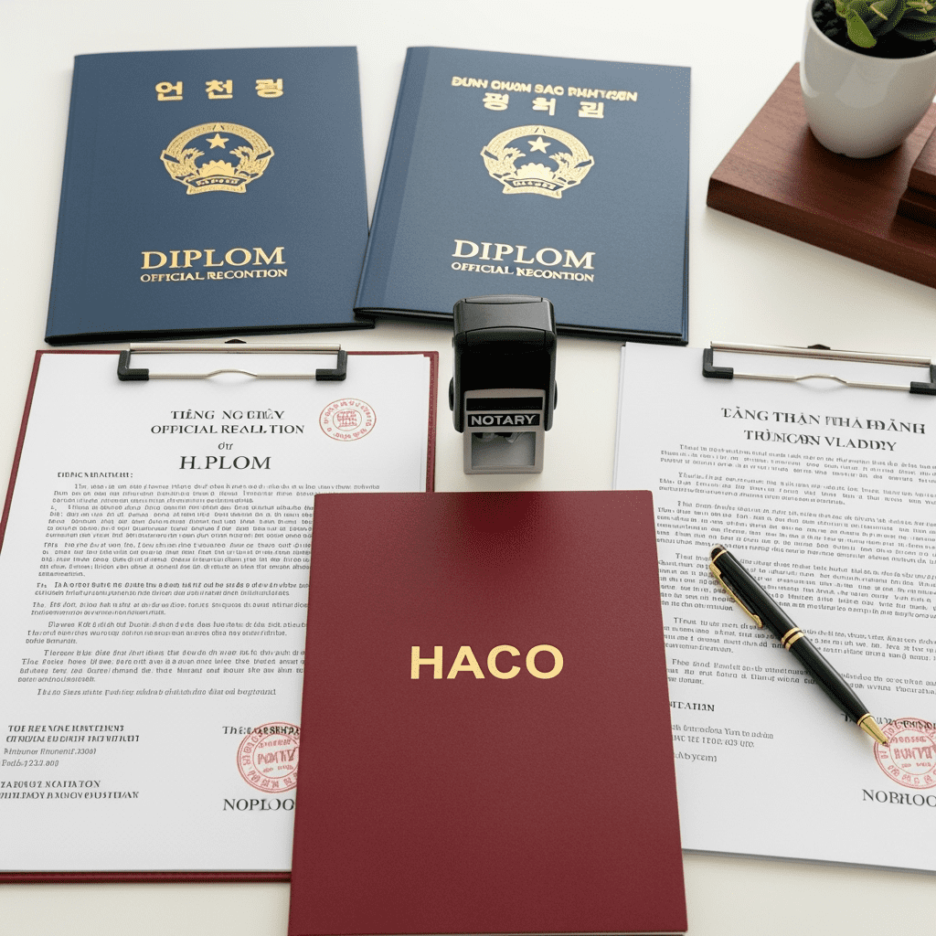 dịch công chứng bằng cấp tiếng hàn