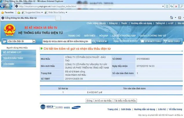 National Translation Bid Code 2
