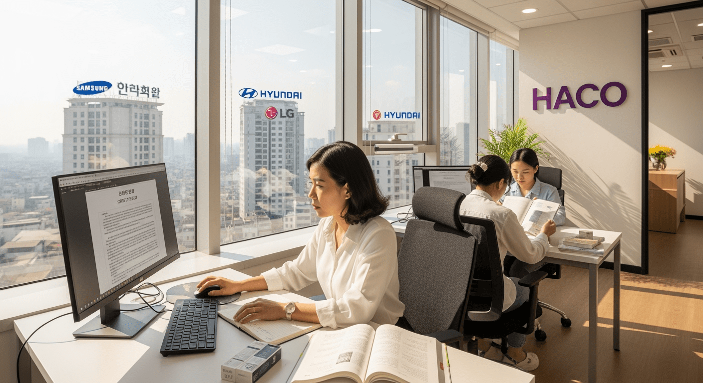 Dịch thuật tiếng Hàn tại Hà Nội HACO Chính Xác Chuyên Nghiệp 4 dịch thuật tiếng hàn tại hà nội