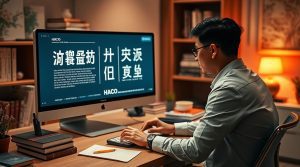 a highly skilled vietnamese translator meticulously working at a modern well lit desk on a sleek m.jpg