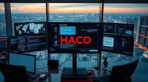a modern sleek workspace in a high rise overlooking a vibrant vietnamese city multiple screens dis.jpg