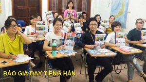 báo giá dạy tiếng hàn