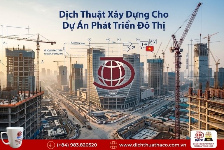 Báo giá dịch thuật chuyên ngành xây dựng