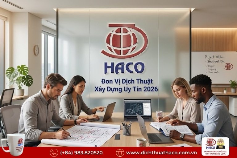 Báo giá dịch thuật chuyên ngành xây dựng