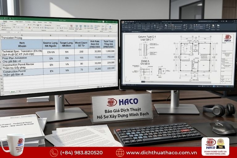 Báo giá dịch thuật chuyên ngành xây dựng