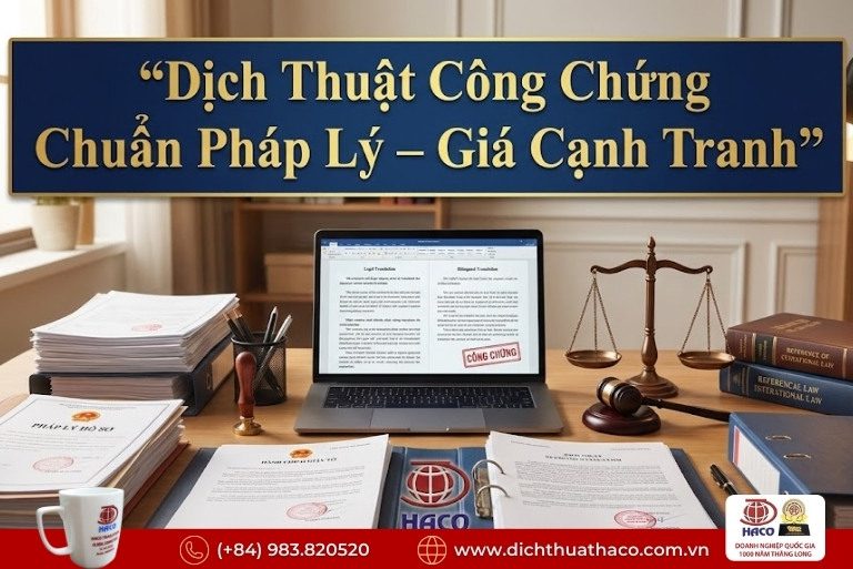 Báo Giá Dịch Thuật Công Chứng Mới Nhất