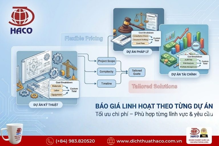 Báo giá dịch thuật dự án đa ngành