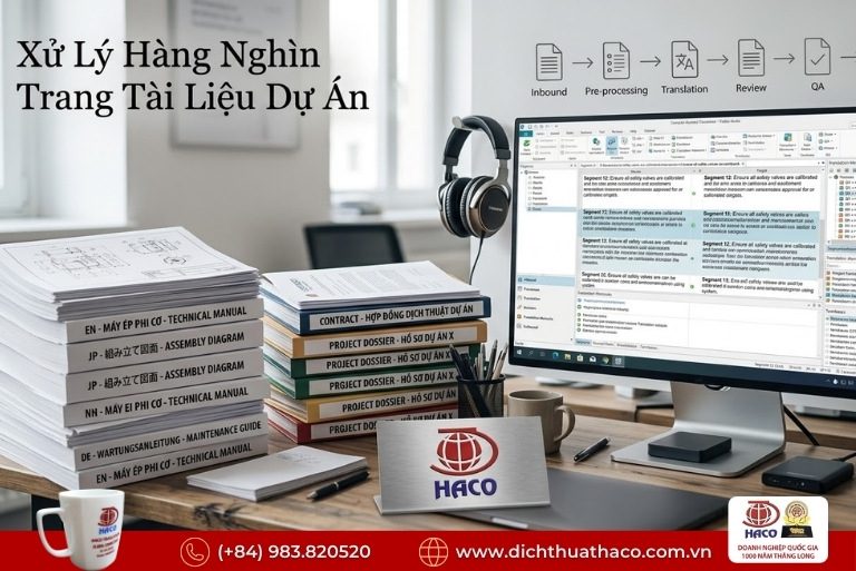 Báo Giá Dịch Thuật Dự Án Theo Khối Lượng Lớn Tại Bắc Ninh