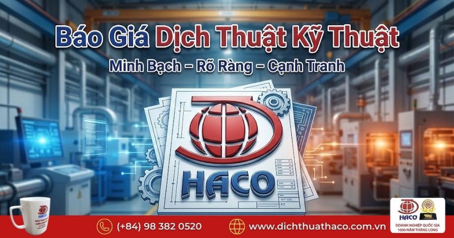 Báo giá dịch thuật kỹ thuật Bình Dương