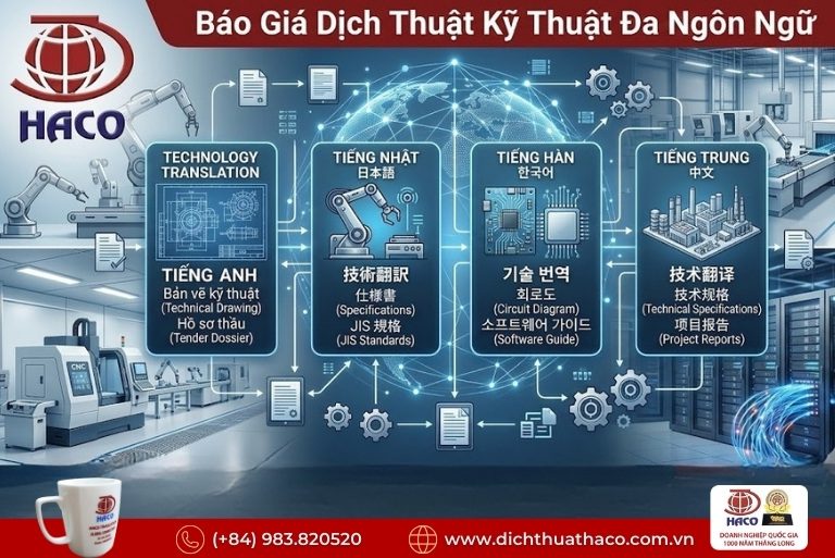 Báo giá dịch thuật kỹ thuật Bình Dương