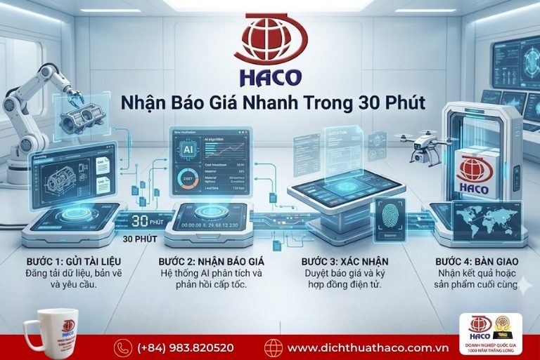 Báo giá dịch thuật kỹ thuật Bình Dương