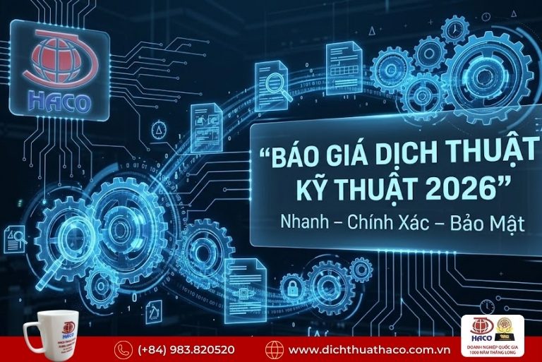 Báo giá dịch thuật kỹ thuật Bình Dương