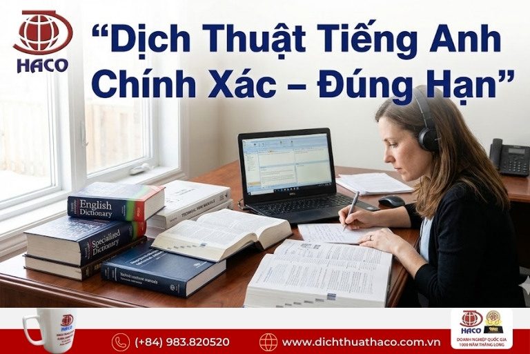Báo Giá Dịch Thuật Tiếng Anh Mới Nhất