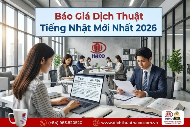 Báo Giá Dịch Thuật Tiếng Nhật Mới Nhất