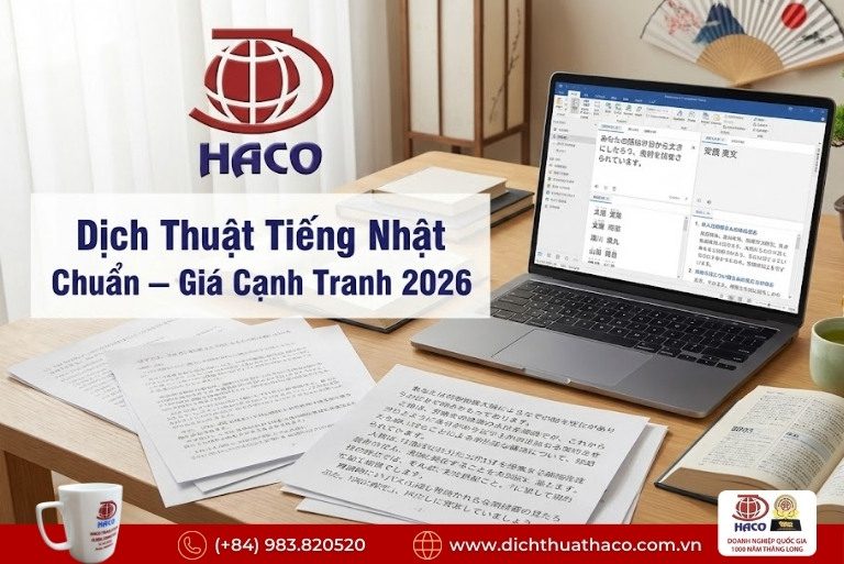 Báo Giá Dịch Thuật Tiếng Nhật Mới Nhất