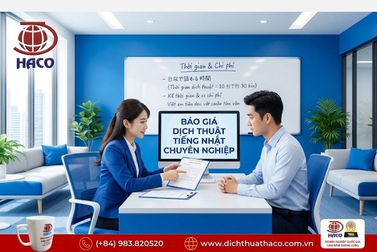 Báo Giá Dịch Thuật Tiếng Nhật Mới Nhất