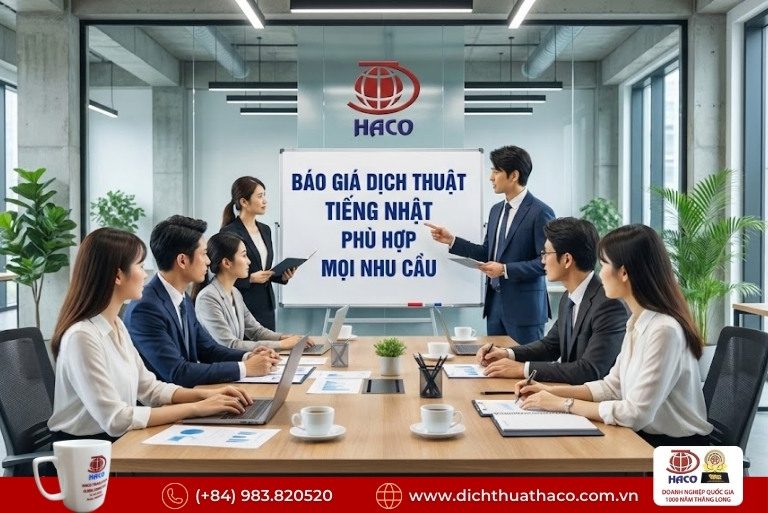 Báo Giá Dịch Thuật Tiếng Nhật Mới Nhất