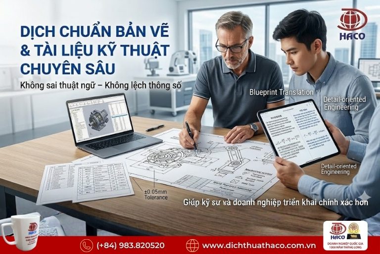 Biên dịch tài liệu chuyên ngành kỹ thuật cao
