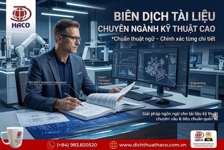 Biên dịch tài liệu chuyên ngành kỹ thuật cao