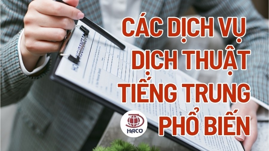 Các Dịch Vụ Dịch Thuật Tiếng Trung Được Sử Dụng Phổ Biến Nhất 2024