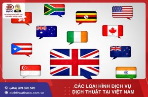 Các loại hình dịch vụ dịch thuật tại Việt Nam