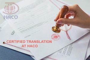 Certified Translation At Haco