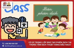 Co Gi Trong Lop Dao Tao Phien Dich Tai Trung Tam Dich Thuat Hang Dau Haco