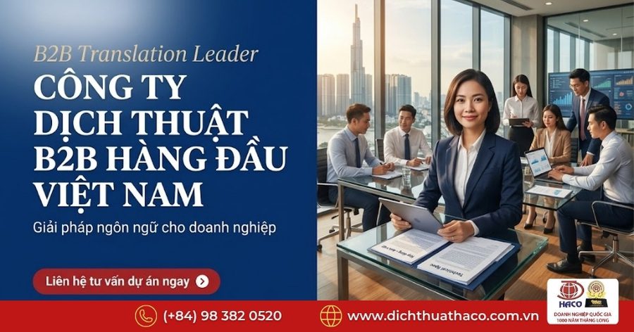 Công ty dịch thuật B2B hàng đầu Việt Nam