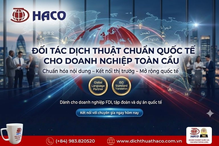 Công ty dịch thuật B2B hàng đầu Việt Nam