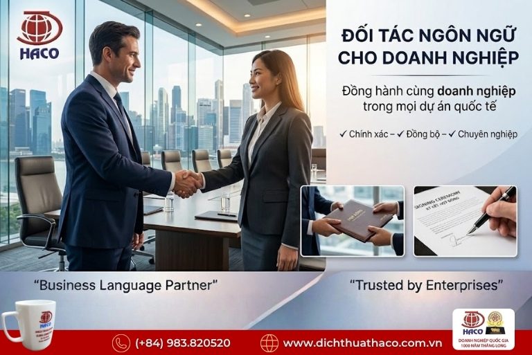 Công ty dịch thuật B2B hàng đầu Việt Nam