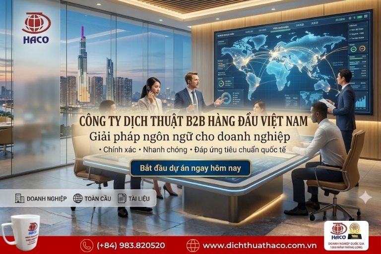 Công ty dịch thuật B2B hàng đầu Việt Nam