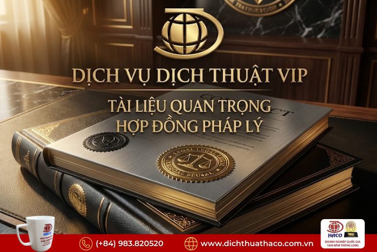 Công ty dịch thuật chuyên nghiệp – Dịch vụ dành cho khách hàng VIP