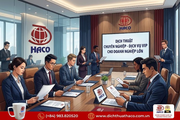 Công ty dịch thuật chuyên nghiệp – Dịch vụ dành cho khách hàng VIP