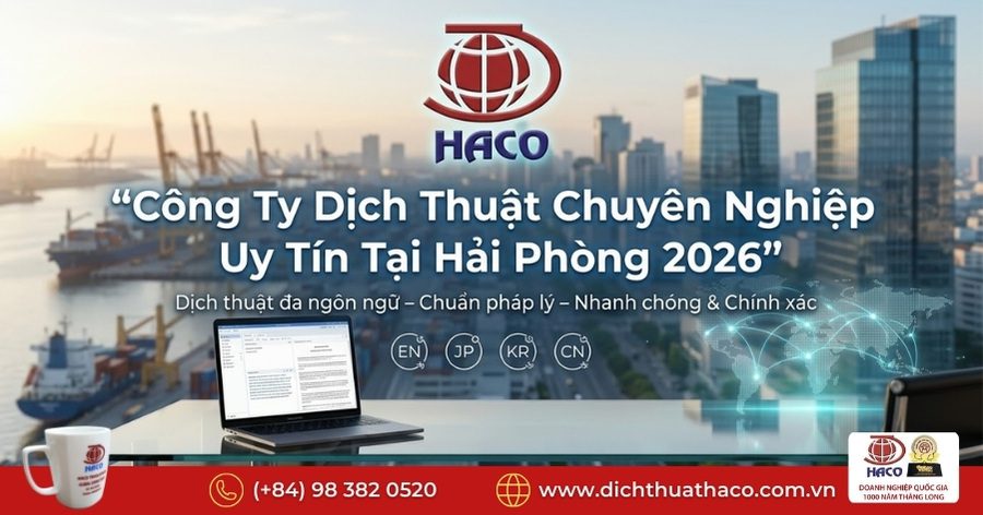 Công Ty Dịch Thuật Chuyên Nghiệp Uy Tín Tại Hải Phòng