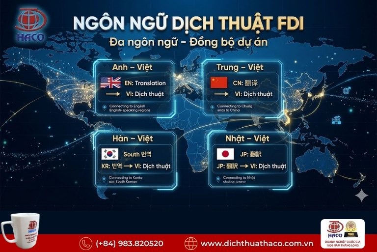Công ty dịch thuật dự án FDI uy tín