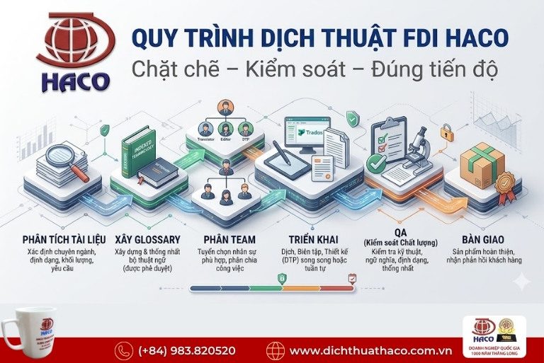 Công ty dịch thuật dự án FDI uy tín