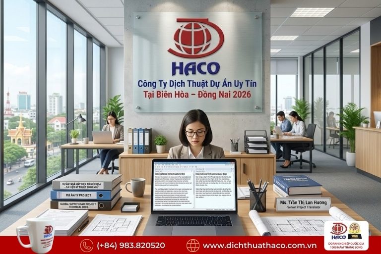 Công ty dịch thuật dự án uy tín tại Biên Hòa – Đồng Nai