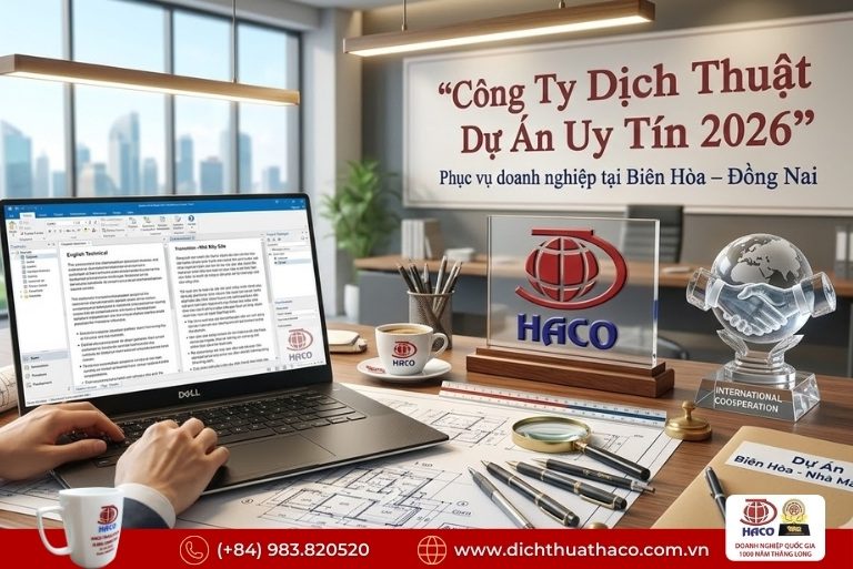 Công ty dịch thuật dự án uy tín tại Biên Hòa – Đồng Nai