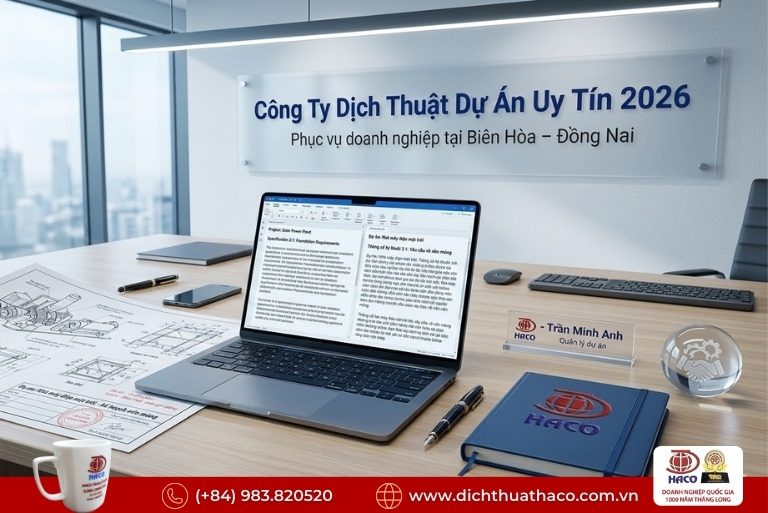 Công ty dịch thuật dự án uy tín tại Biên Hòa – Đồng Nai