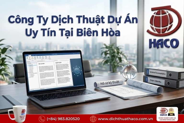 Công ty dịch thuật dự án uy tín tại Biên Hòa – Đồng Nai