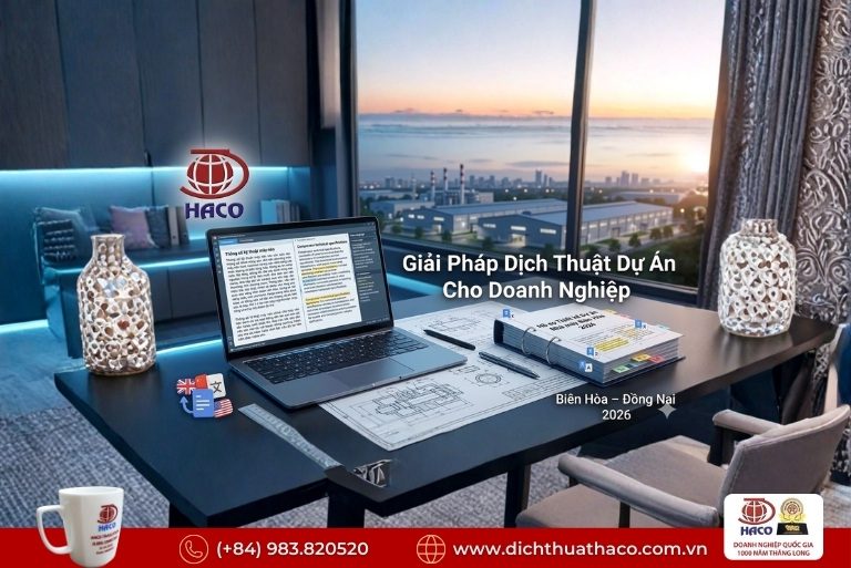 Công ty dịch thuật dự án uy tín tại Biên Hòa – Đồng Nai