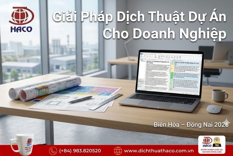 Công ty dịch thuật dự án uy tín tại Biên Hòa – Đồng Nai