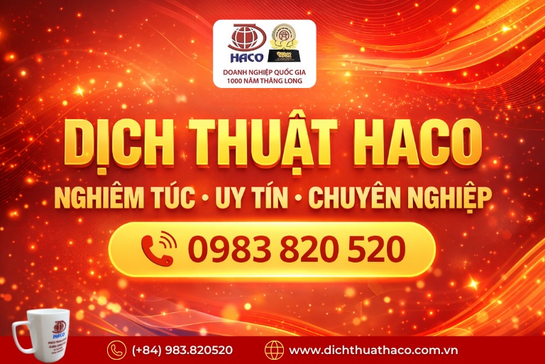 Dịch Thuật Công Chứng Lấy Nhanh Trong Ngày Hà Nội