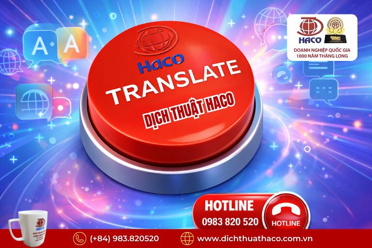 Dịch Thuật Công Chứng Lấy Nhanh Trong Ngày Hà Nội