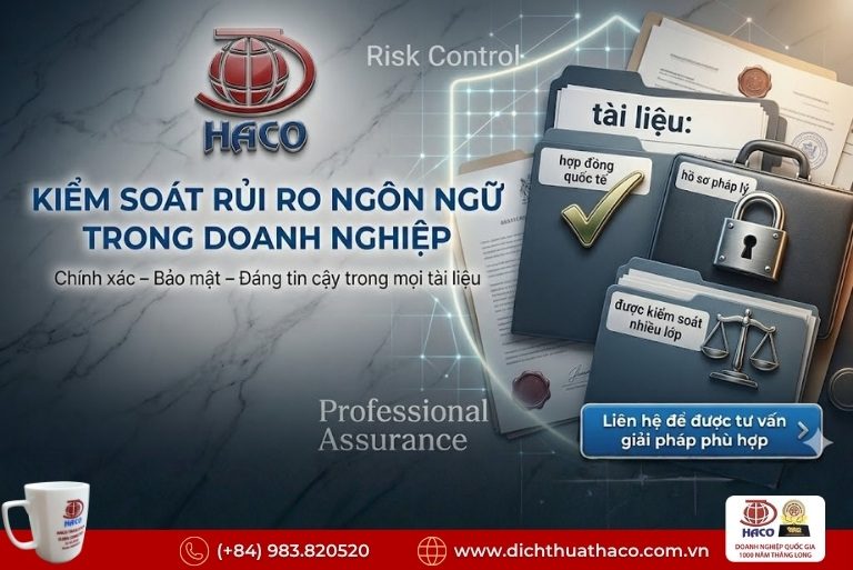 Công ty dịch thuật thương hiệu quốc gia