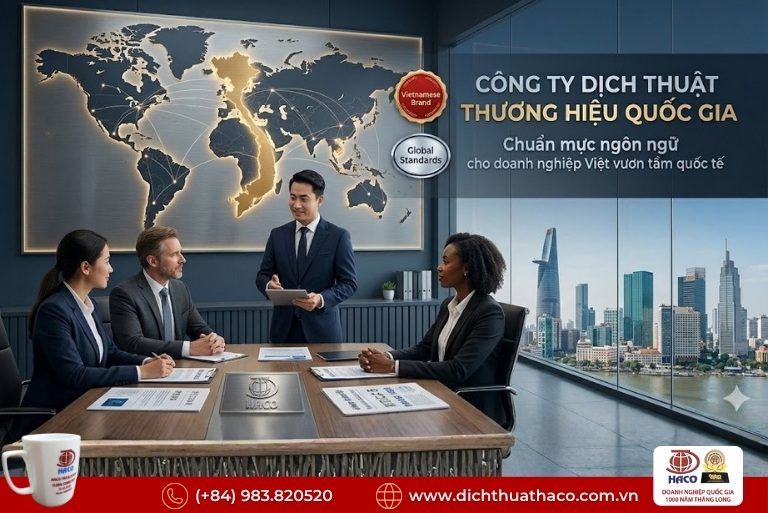 Công ty dịch thuật thương hiệu quốc gia